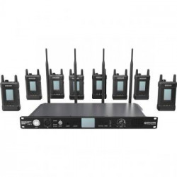 Hollyland sistema de comunicación  SYSCOM 1000T-8B - 9 auricularescon mic