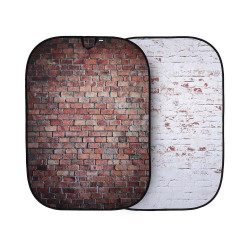 Lastolite Fondo Urban 1,5m x 2,1m Ladrillo rojo clásico / Ladrillo blanco