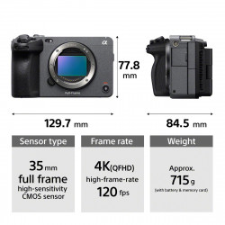 Sony ILME-FX3A | Cámara de Cine Full Frame Profesional